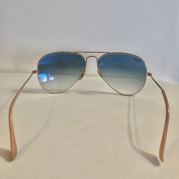 Gold and Blue Gradient Ray-Ban Aviators - Picture 3 of 9